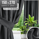 Штора Mio Tesoro Blackout 150х270 (черный) - 