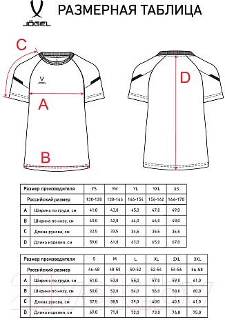 Футболка игровая футбольная Jogel Camp 2 Training Poly Tee (S, темно-синий) — фото 6