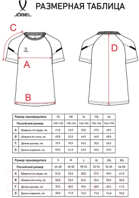 Футболка игровая футбольная Jogel Camp 2 Training Poly Tee (S, темно-синий)