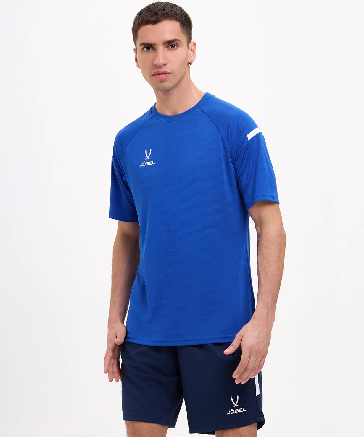 Футболка игровая футбольная Jogel Camp 2 Training Poly Tee (XXXL, синий) — фото 6