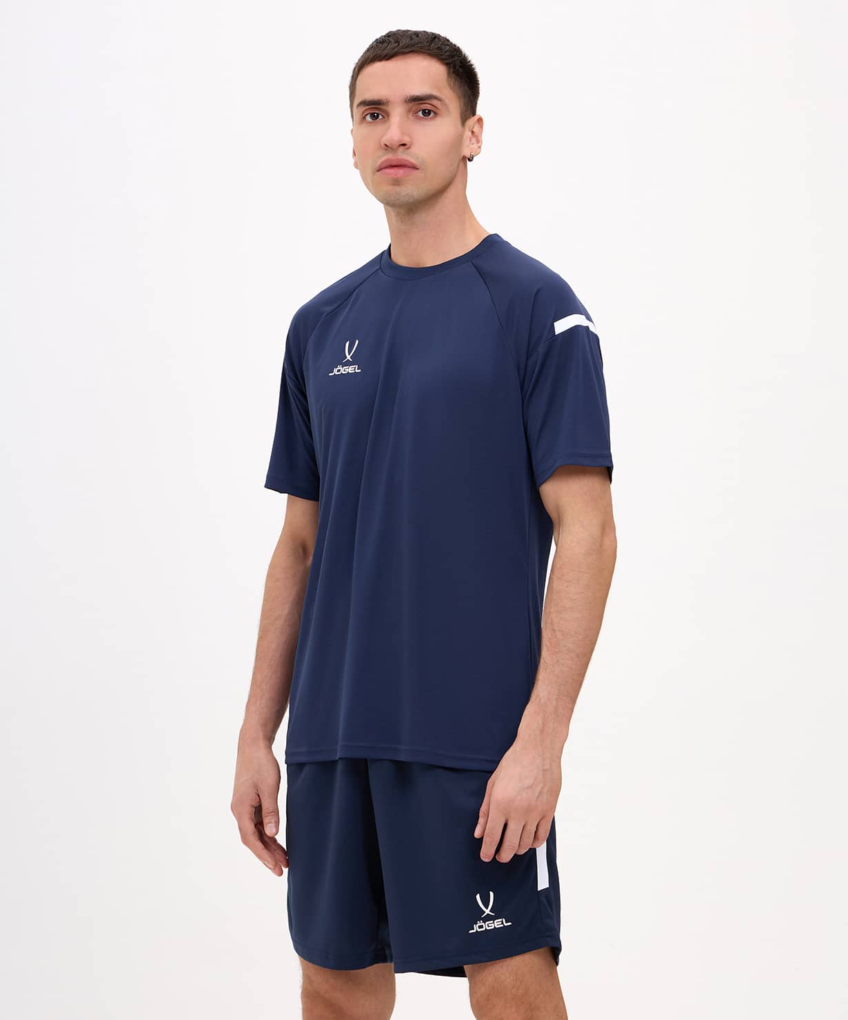 Футболка игровая футбольная Jogel Camp 2 Training Poly Tee (XL, темно-синий) — фото 6