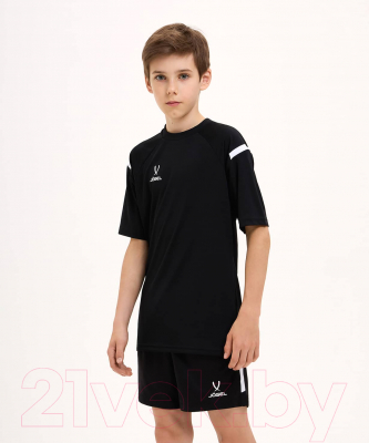 Футболка игровая футбольная Jogel Camp 2 Training Poly Tee (YL, черный)
