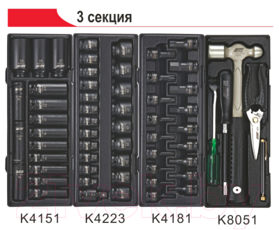 Тележка инструментальная JTC JTC-3931+344 