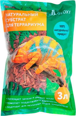 Субстрат для террариума Gloxy Кора лиственницы / GL-084247 (3л) - 