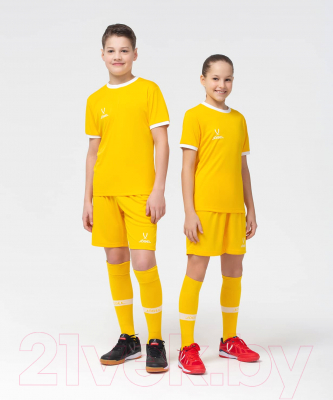 Футболка игровая футбольная Jogel Camp Origin Jersey / JFT-1020-K (YS, желтый/белый)