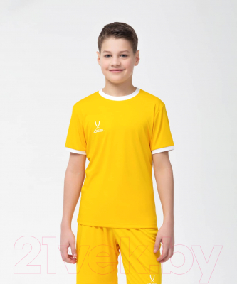 Футболка игровая футбольная Jogel Camp Origin Jersey / JFT-1020-K (YS, желтый/белый)