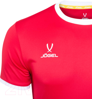 Футболка игровая футбольная Jogel Camp Origin Jersey / JFT-1020-K (YL, красный/белый)