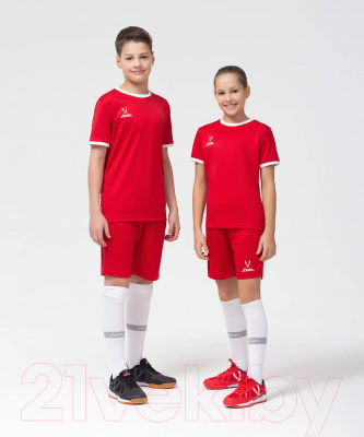 Футболка игровая футбольная Jogel Camp Origin Jersey / JFT-1020-K (YL, красный/белый)
