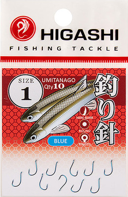Набор крючков рыболовных Higashi Umitanago ringed #1 Blue / 03691 - 