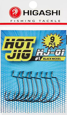 Набор крючков рыболовных Higashi Hot Jig HJ-01 #1 Black nickel / 02045 - 