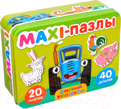 Развивающая игра Синий трактор Макси. На ферме / 9454939 (40эл)