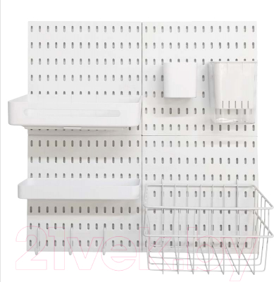 Стенка-органайзер Swed house с перфорированной доской 64.02.7219 (белый)