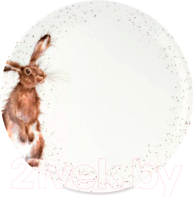 Тарелка столовая обеденная Royal Worcester Забавная фауна Кролик / WN4077-XB-Rabbit