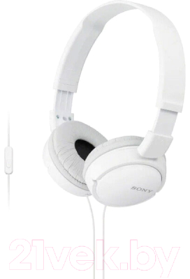 Наушники-гарнитура Sony MDR-ZX110AP (белый)