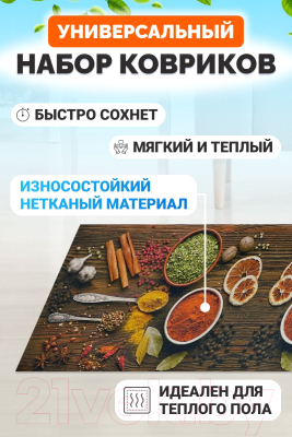 Набор ковриков Kiminy Для кухни / CFD258 (2шт)