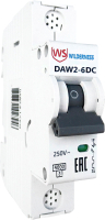 Выключатель автоматический Wilderness DAW2-6DC 1P 1A х-ка C 6kA 250В DC (R) / DAW2-6DC-1-C001  - 