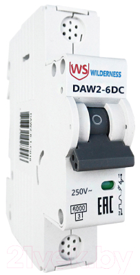 Выключатель автоматический Wilderness DAW2-6DC 1P 4A х-ка C 6kA 250В DC (R) / DAW2-6DC-1-C004 
