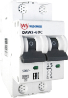 Выключатель автоматический Wilderness DAW2-6DC 2P 1A х-ка C 6kA 500В DC (R) / DAW2-6DC-2-C001  - 