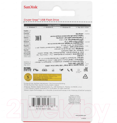 Usb flash накопитель SanDisk 128GB (SDCZ62-128G-G35)