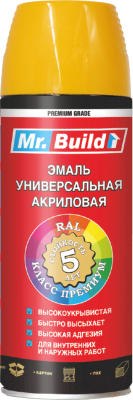 Краска Mr. Build 712533 (400мл, RAL 1028 дынно-желтый)
