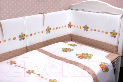 Комплект постельный для малышей Perina Тиффани / Т6-02.0 (цветы)
