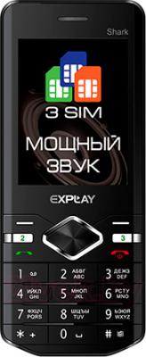 Мобильный телефон Explay Shark (черный) - общий вид
