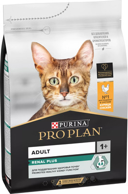 Сухой корм для кошек Pro Plan Adult с курицей (10кг) - 