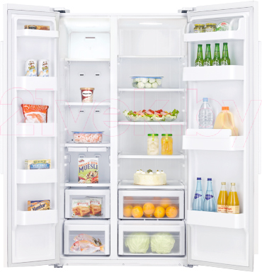 Холодильник с морозильником Samsung RSA1SHWP1/BWT - внутренний вид