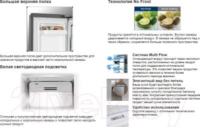 Холодильник с морозильником Samsung RSA1SHWP1/BWT