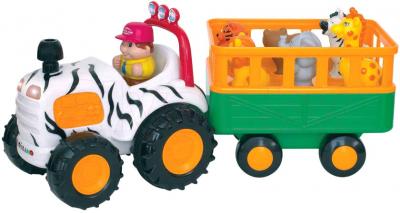 Трактор игрушечный Kiddieland Трактор Сафари с прицепом (029652) - общий вид