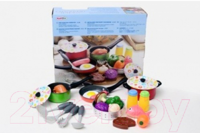 Набор игрушечной посуды PlayGo Металлический набор посуды / 6988