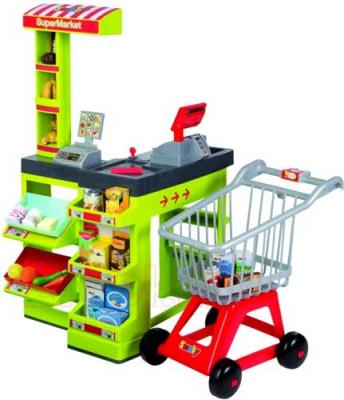 Магазин игрушечный Smoby Интерактивный Супермаркет с тележкой для продуктов (024189) - общий вид