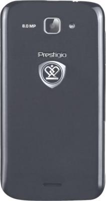 Смартфон Prestigio MultiPhone 8400 Duo (черный) - вид сзади