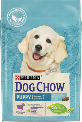 

Корм для собак Dog Chow, Puppy с ягненком полнорационный
