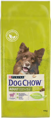 Сухой корм для собак Dog Chow Adult с ягненком (14кг)