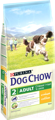 Сухой корм для собак Dog Chow Adult с курицей полнорационный (14кг)
