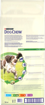 Сухой корм для собак Dog Chow Adult с курицей полнорационный (14кг)