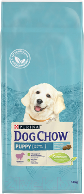 Сухой корм для собак Dog Chow Puppy с ягненком полнорационный (14кг)