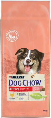 Сухой корм для собак Dog Chow Active с курицей полнорационный (14кг)