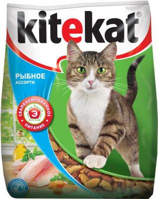 Сухой корм для кошек Kitekat Рыбное ассорти (2.2 кг) - общий вид