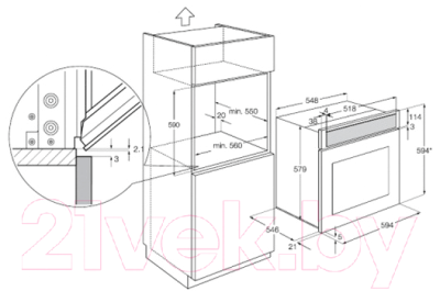 Электрический духовой шкаф Electrolux EOC95651BX