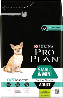 Сухой корм для собак Pro Plan Adult Small & Mini Degestive Comfort полнорационный (3кг)