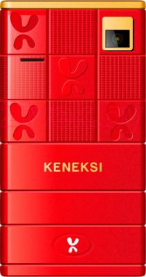 Мобильный телефон Keneksi Art (красный) - вид сзади
