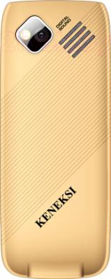 Мобильный телефон Keneksi Q5 (золотой) - вид сзади