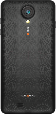Смартфон Texet X-slim / ТМ-4782 (черный) - вид сзади