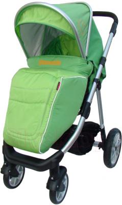 Детская универсальная коляска Pierre Cardin PS687 3 в 1 (зеленый) - с чехлом на ножки