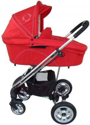 Детская универсальная коляска Pierre Cardin PS870 3 в 1 (красный) - люлька