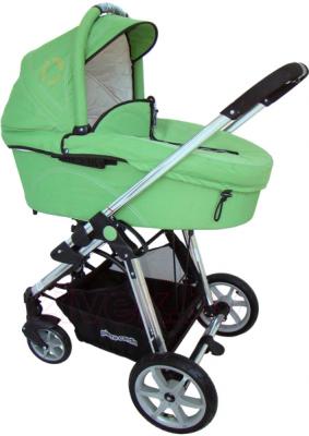 Детская универсальная коляска Pierre Cardin PS880 3 в 1 (зеленый) - люлька