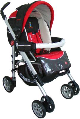 Детская универсальная коляска Pierre Cardin PS693B 2 в 1 (красный) - общий вид
