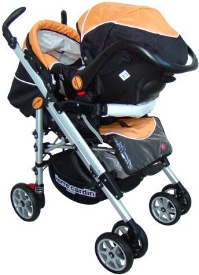 Детская универсальная коляска Pierre Cardin PS693B 2 в 1 (оранжевый) - с автокреслом